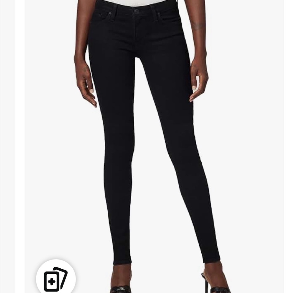 Hudson Krista Ankle Black Skinny Jeans 26